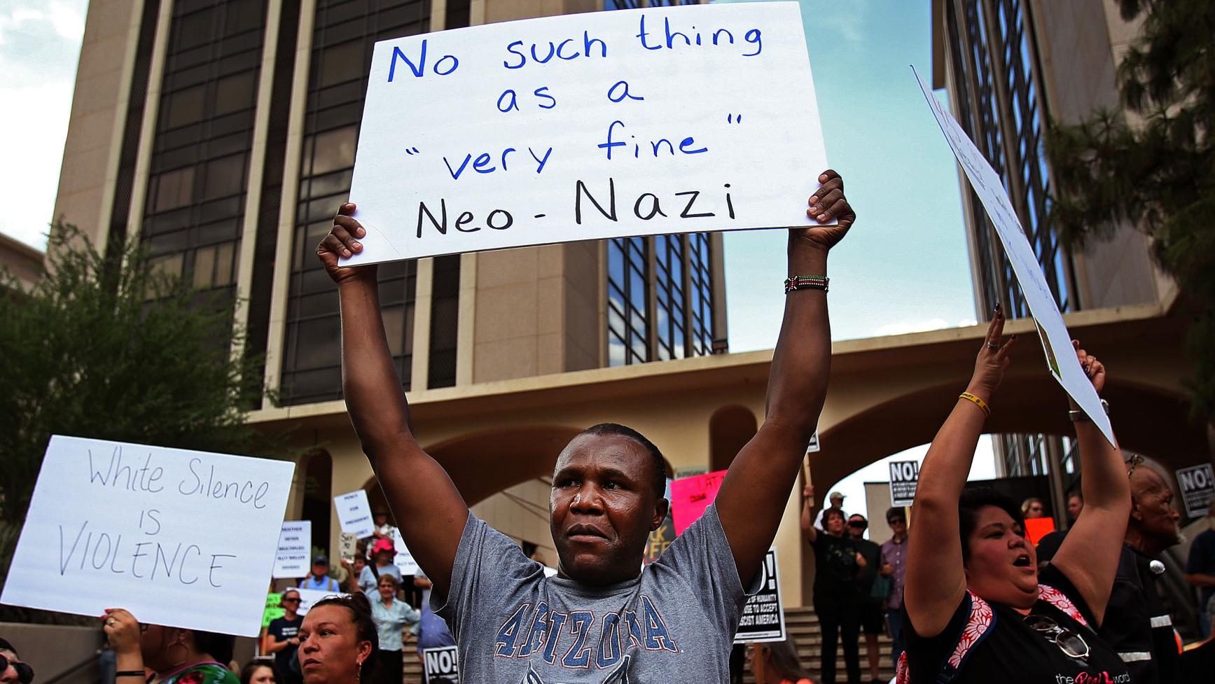 Photos: Protest in Tucson against President Donald Trump